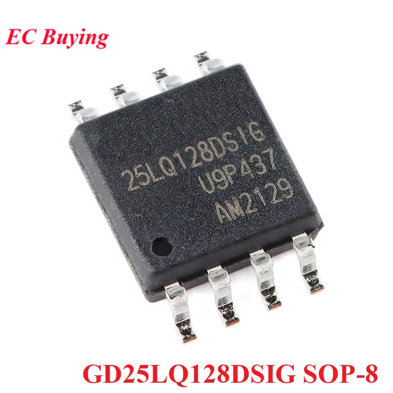 GD25LQ128DSIG SOP-8 GD25LQ128 GD25 GD25L 25LQ128DSIG SOP8 128M-bit 1.8V Flash IC Controller Chip New Original