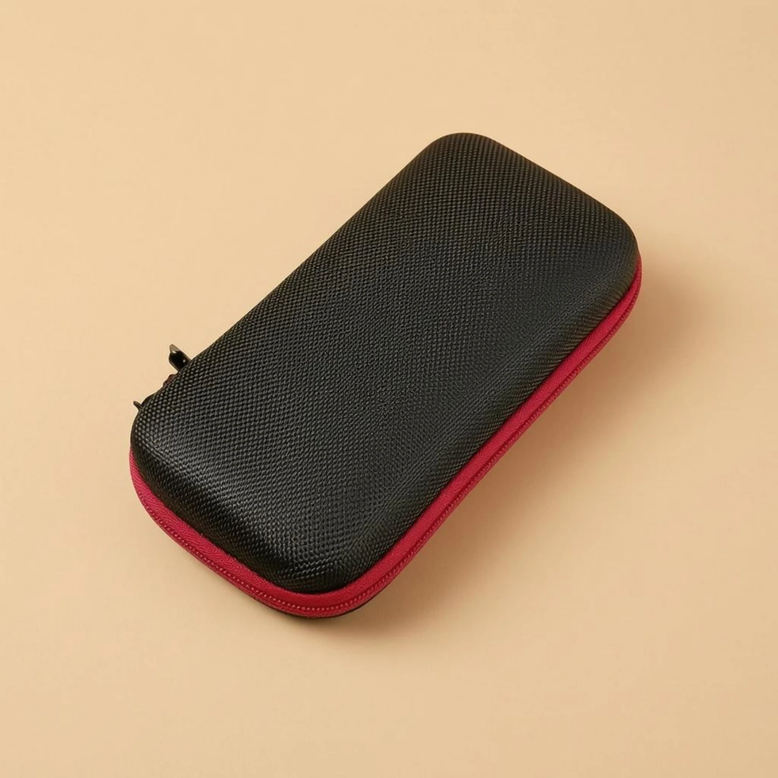 Compact Hard Shell Carrying Case Textured Essential Oil Organizer Wrist Strap Case for Travel and Home
