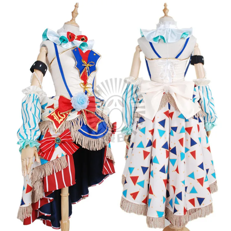 COSER TRIBE Love Live! Ayase Eli Circus Chapter Cosplay Costume Cos Game Anime Party Uniform Hallowen Play Role Clothes Clothing