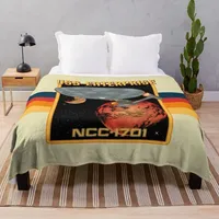 USS Enterprise NCC-1701 Throw Blanket Tourist Furry Flannels Blankets For Baby christmas decoration Soft Beds Blankets
