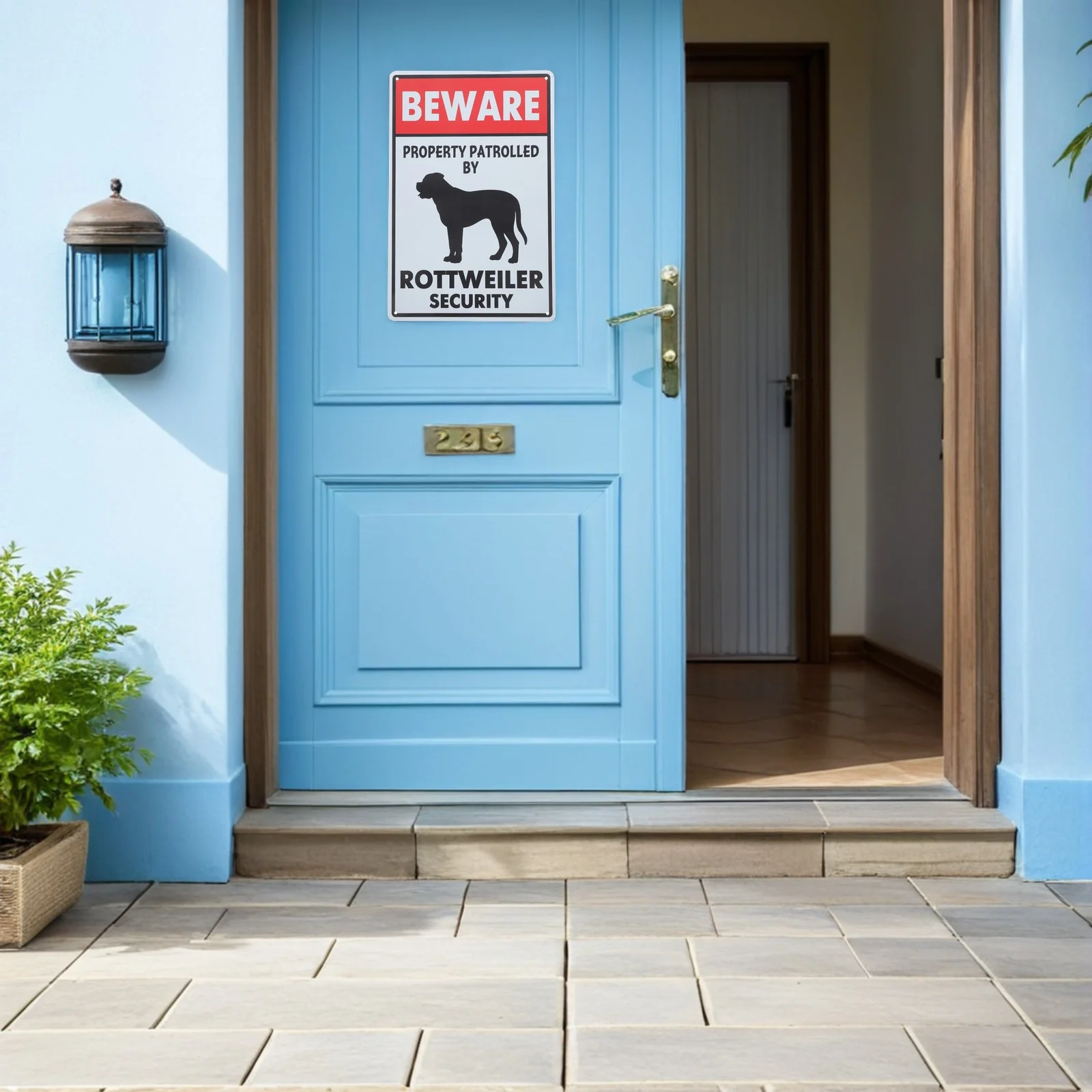 

2Pcs Beware of Dog Sign No Trespassing Metal Warning Signs for Fences Versatile Application Year Round Beware of Dog