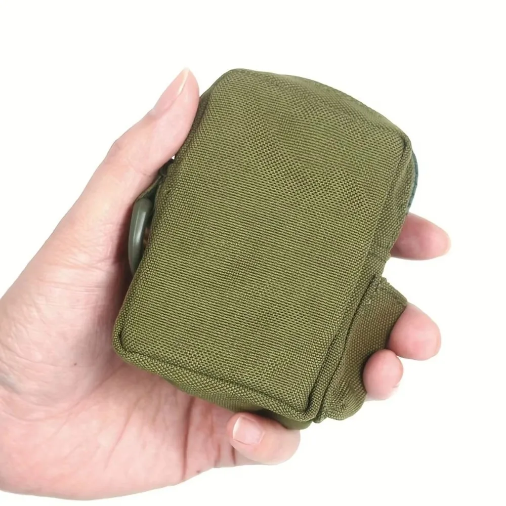 Lightweight Multi-Functional Waist Bag Multi-Pocket Durable Accessory Bag Solid Color Coin Purse Sports Events