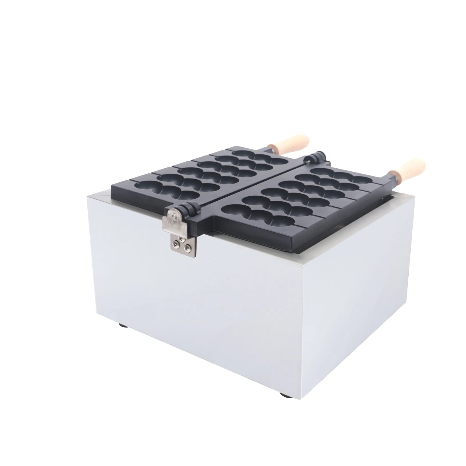 Steel Waffle Ball Maker Machine for Waffles Paninis Hash Browns 110V Household Nonstick 1400W