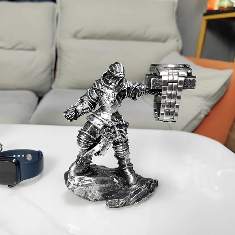انفجارات بيد واحدة Armor Warrior Creative Apple Watch قاعدة شحن لاسلكية قوس تخزين سطح المكتب الإبداعي Apple Iwatch