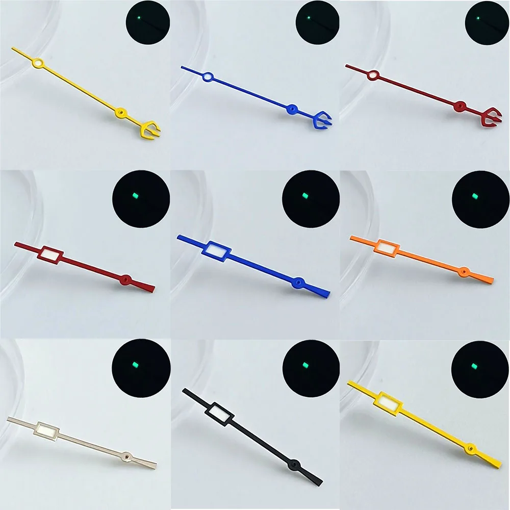 مؤشر الساعة أخضر مضيء مناسب NH34 NH 35 NH36 ساعة يد تعمل بالحركة ساعة مجددة مخصصة من جهة ثانية #5