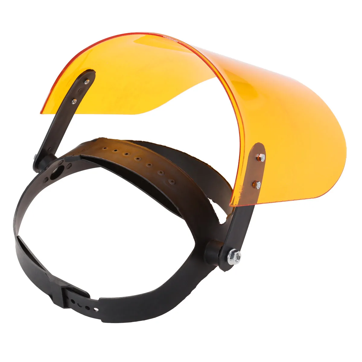 

Welding Mask Lightweight Protection Durable Welder Tawny Semi-closed Design Fireproof Shockproof Polymethyl