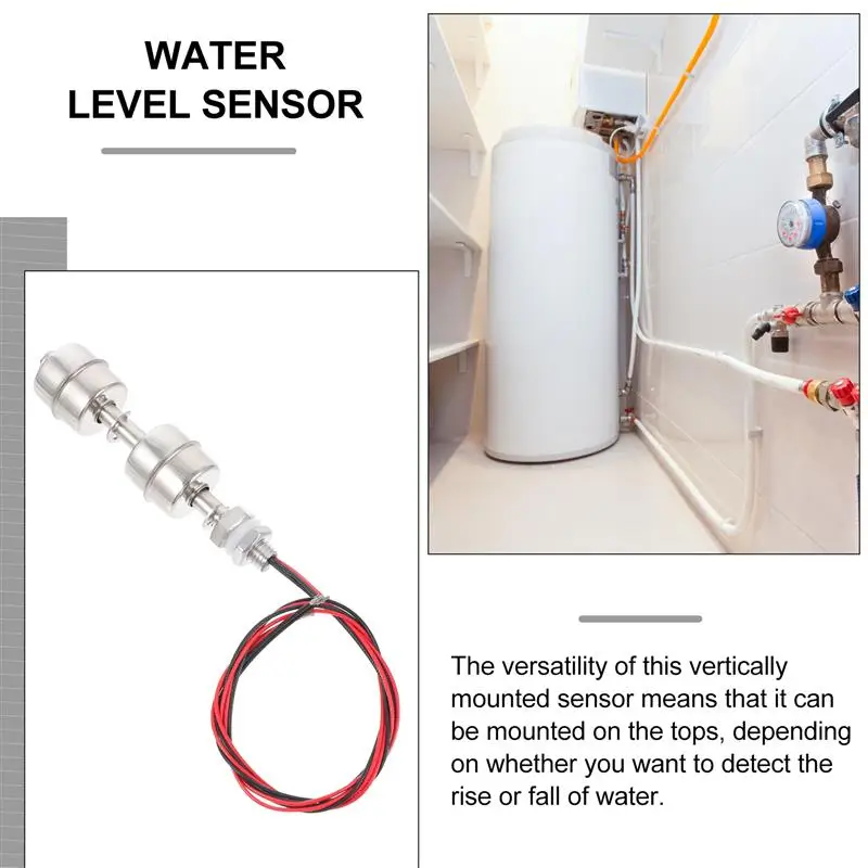 1 ชิ้นสแตนเลสปฏิบัติระดับน้ําสําหรับควบคุมระดับน้ําลอยเซ็นเซอร์ลอยถังเซ็นเซอร์ระดับน้ํา