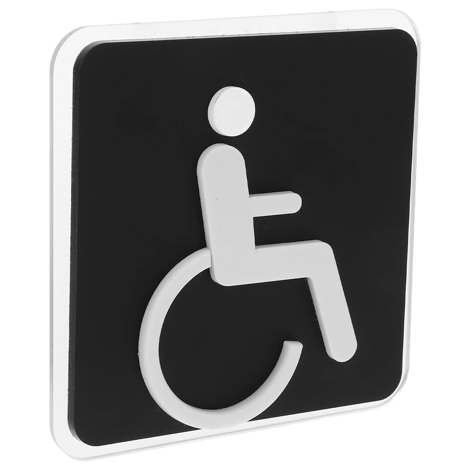 

Accessible Bathroom Sign Wheelchair Friendly Restroom Signage Public Toilet Wall Sticker Decal Washroom Door Sign
