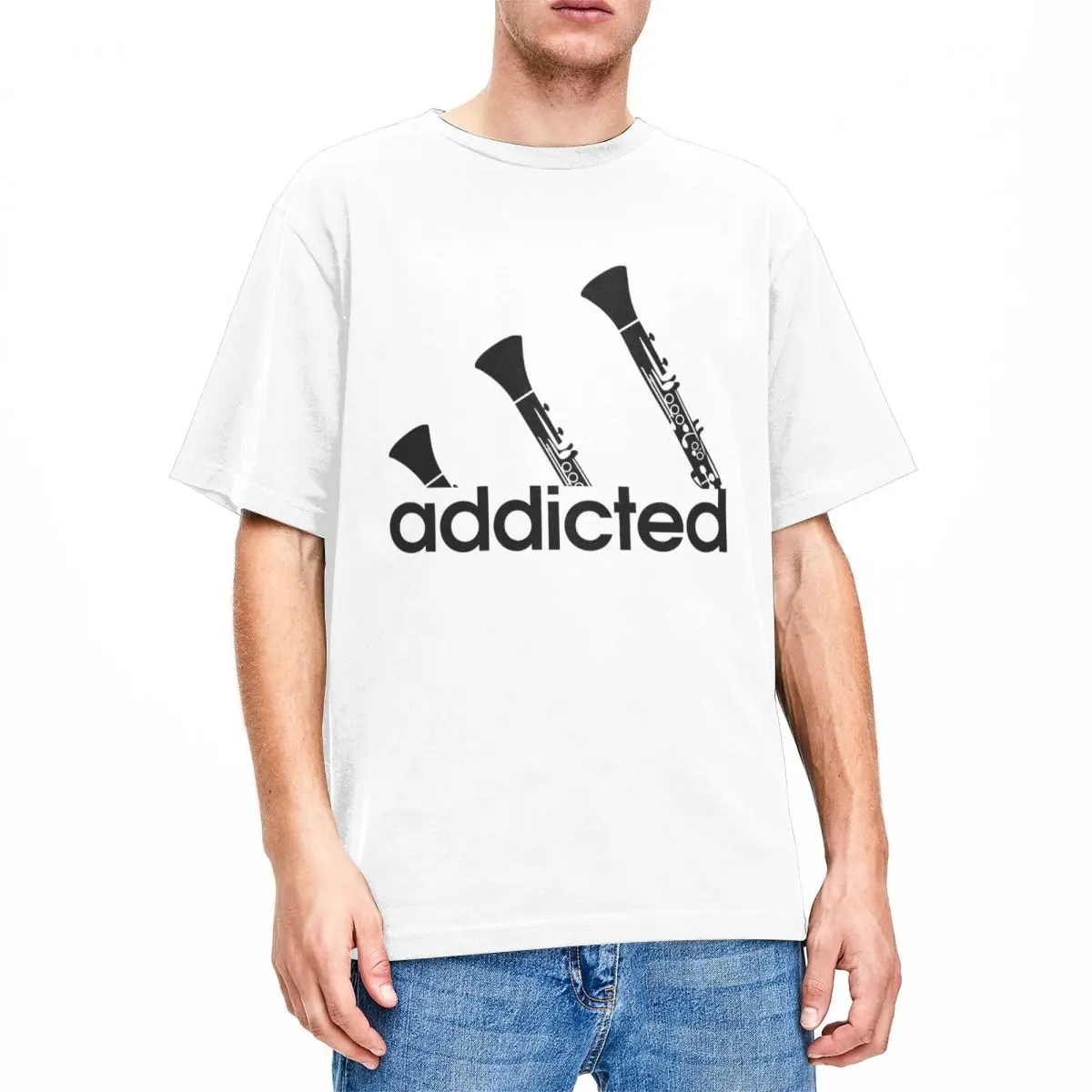 Clarinet Played Addicted for Men Women T Shirt Clarinet Music Fan Lover Merch Funny Tee Shirt T-Shirt Cotton Graphic Clothing