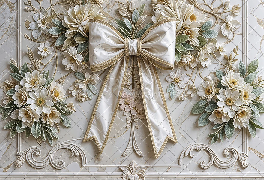 Ivory Luxe Photography Backdrop Kids Baby Cake Smash Photocall Decor Wildflower Macrame Boho Archway Studio Backgrounds