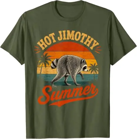 Hot Raccoon Jimothy Summer Viral Raccoon Seattle Lustiges Trash Panda T-Shirt Y2k Vintage Niedliches Tier-Print Grafik-Spruch-T-Shirt Geschenk – Detail 8