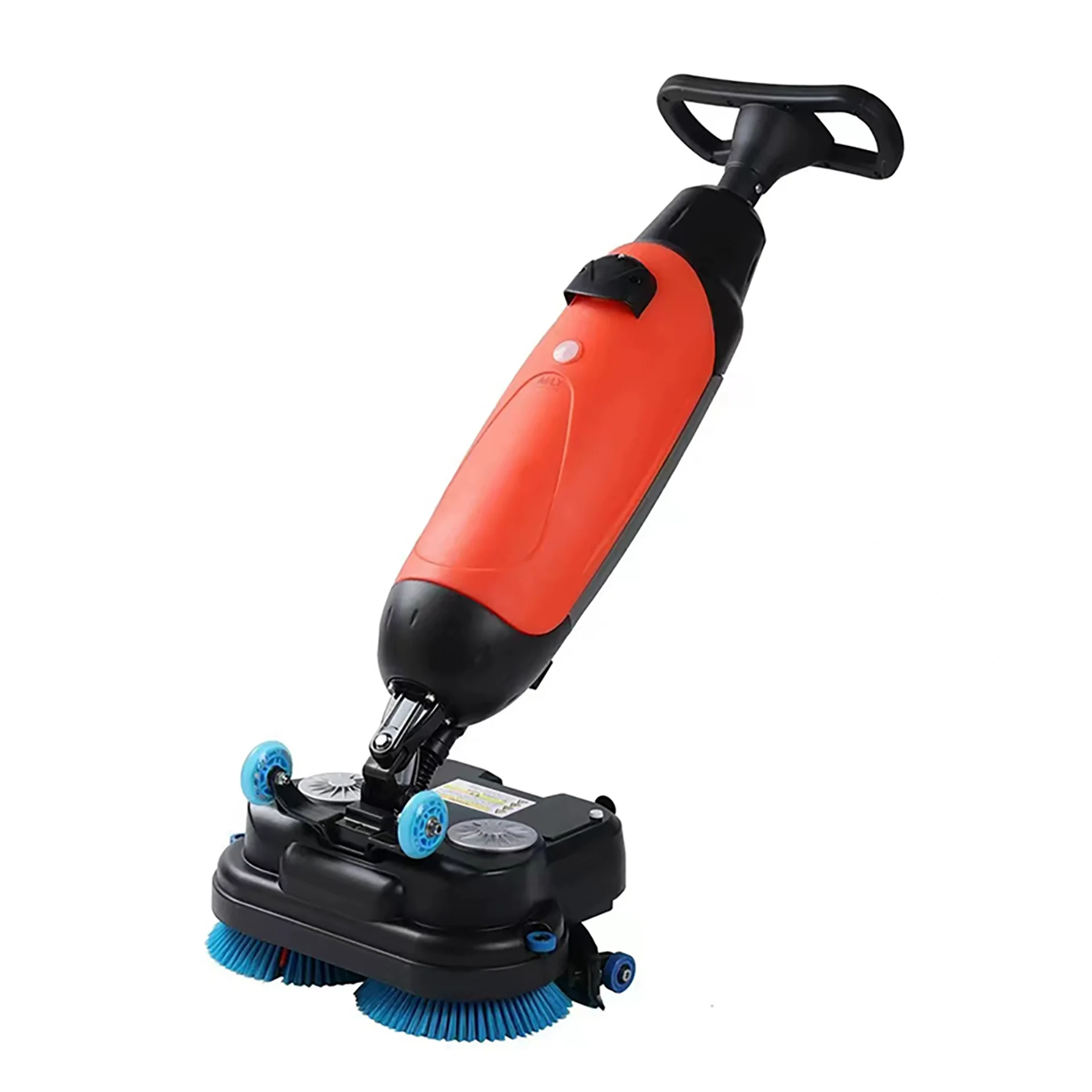 Small Handheld Dual Brush Mini Floor Washer for Supermarkets, Restaurants, 3-in-1 Floor Cleaning Machine