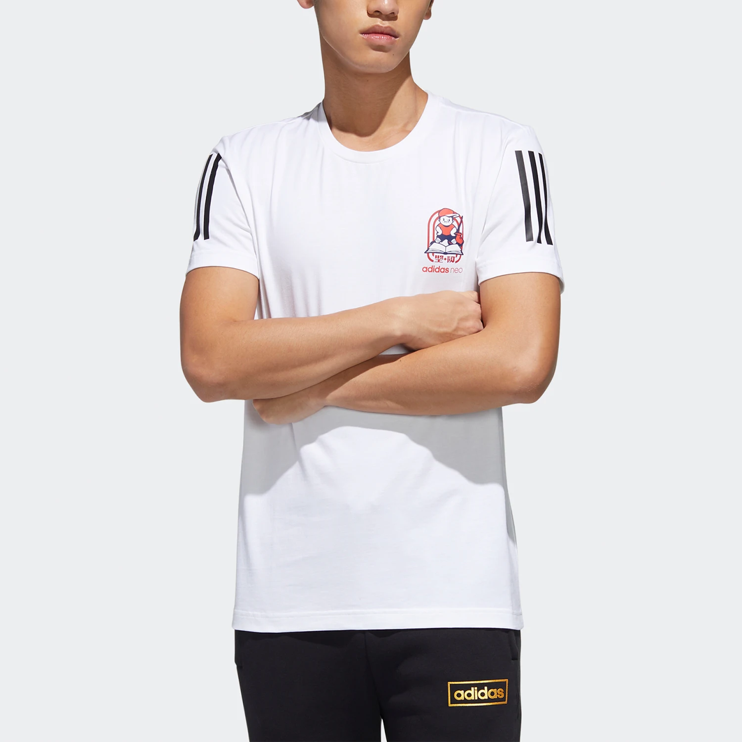 

Новая мужская повседневная спортивная футболка с коротким рукавом Adidas Authentic NEO GK1495
