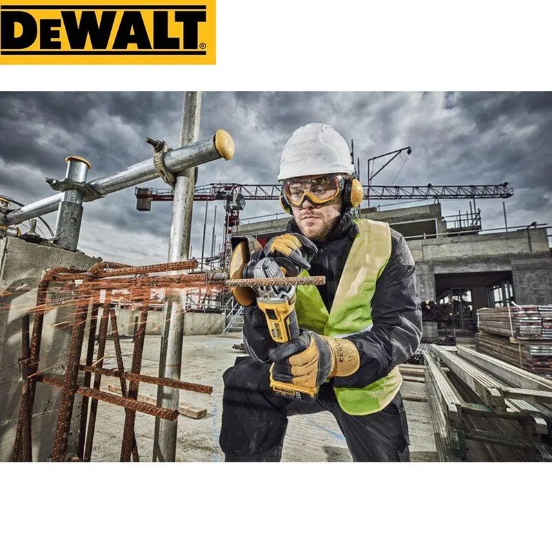 Dewalt 125mm Brushless Angle GrinderImpact Polisher M14 Cutting Machine Wireless Woodworking DEWALT Power Tool for 20V Battery