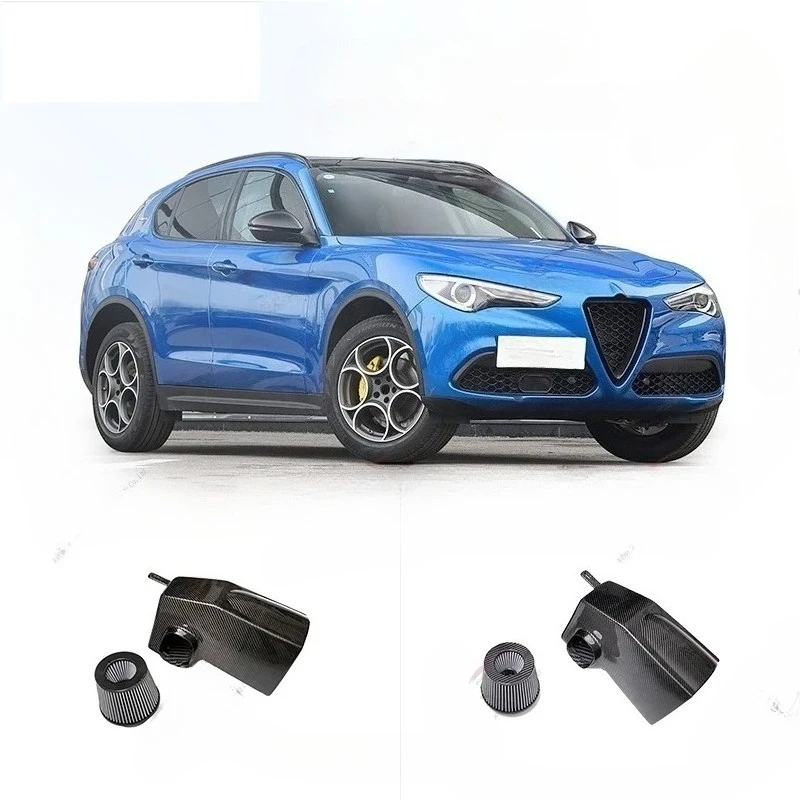 

Suitable For Alfa Romeo 2.0T Car Parts Carbon Fiber Cold Intake System Kit Cold Intake Filtration System