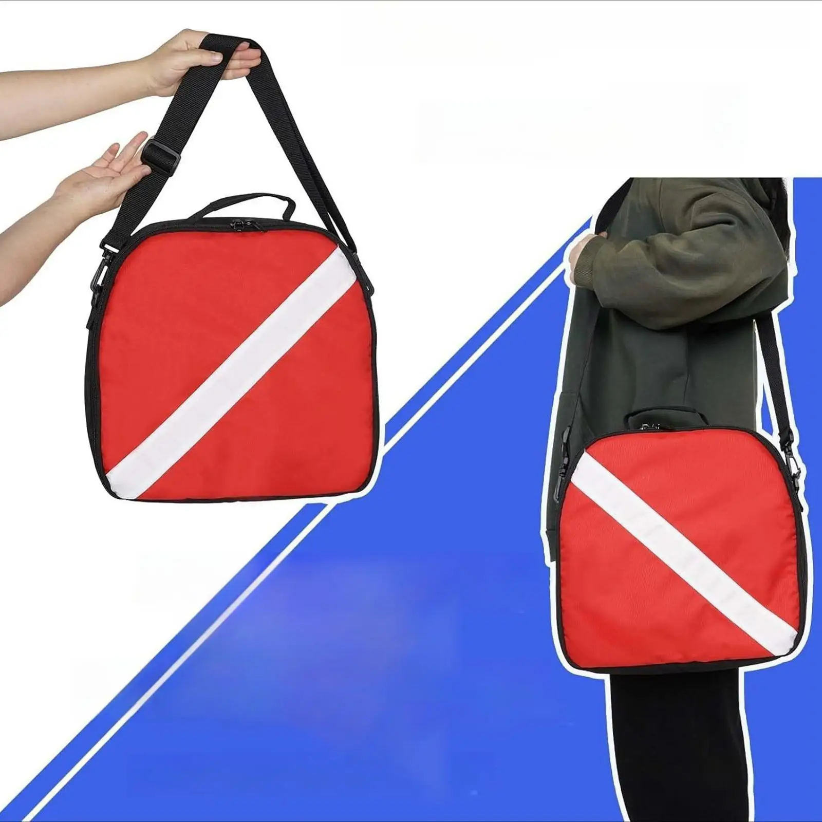 

Scuba Regulator Bag, with Zipper, Protection, Portable, Multifunctional, Premium Storage with Adjustable Shoulder Strap Nylon