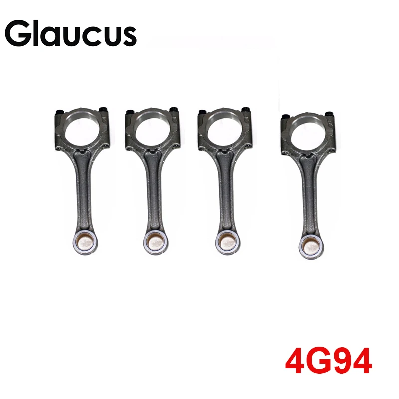 

4pcs 4G94 engine connecting rod conrod for Mitsubishi LANCER LS OZ RALLY SE MONTERO IO PAJERO IO TR4 FLEX PININ 16V 1999cc 2.0L