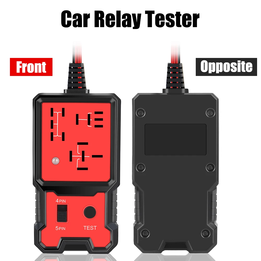 Automotive Electronic Relay Tester LED Indicator Light Car Relay Tester Universal 12V Car Battery Checker