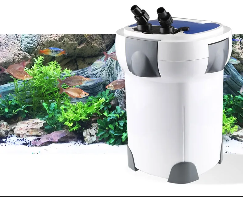 HW-3000 Frequency Conversion Mute Aquarium Fish Filter With UV Light Aquarium Canister External Fish Tank Filter