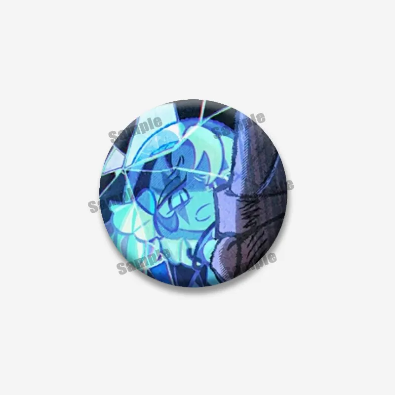 Shadow Milk Cookie Badge, Cookie Run Kingdom Anime Round Button Pin, Cute Game Character Brooch for Backpack Clothes, Collectibl view 5