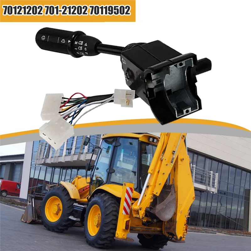 أضواء جزء الحفارة ومفتاح عمود الممسحة اليد اليمنى 70121202 701/19502 لـ JCB 2CX 2CXL 3C 3C-2WD