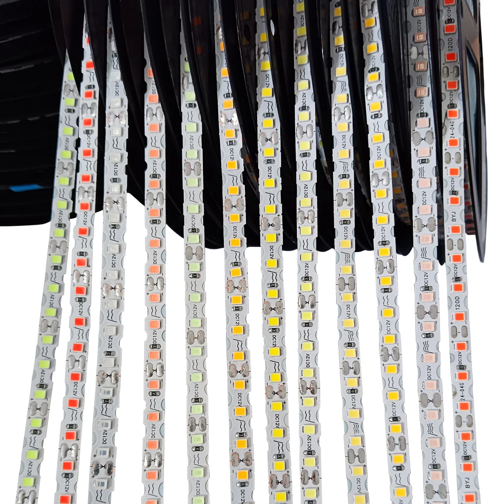 DC12V 2835 SMD S Shape LED Strip 6mm Width Bendable 120LED/m Flexible Foldable String Light DIY Neon Sign Letter 13Color 5m/10m