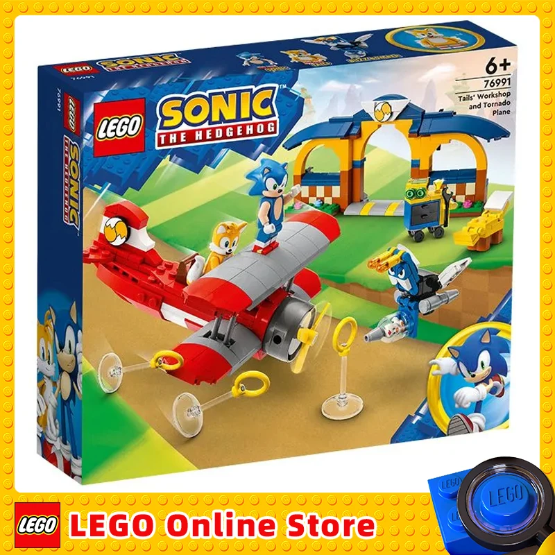 LEGO Sonic the Hedgehog™ 76991 Tails\' Workshop and Tornado Plane Building Block Toys for Kids Birthday Christmas New Year Gift