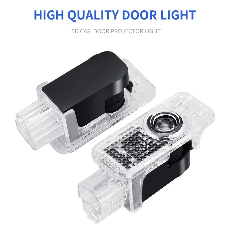 2pcs Car Door Welcome Light Led HD Projector Lamp Courtesy Lights for Audi SLine S3 S4 S7 S6 A5 A3 A4 RS A6L A7 A4L Q5 Q7 A8L Q3