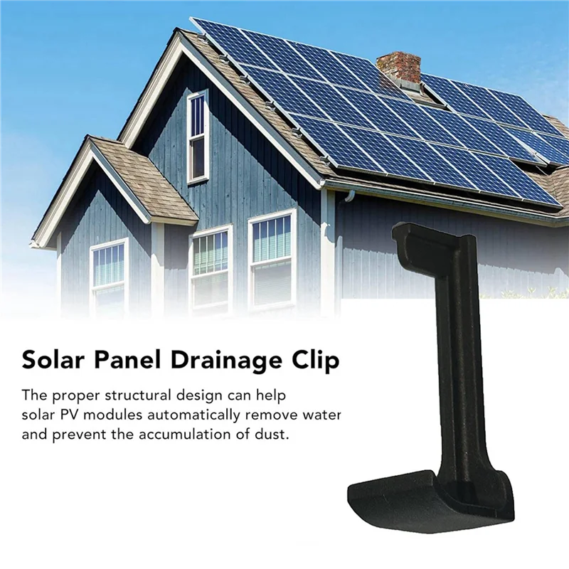 ABXF-60PCS 35 ミリメートルソーラーパネル側水排水クリップ、水排水太陽光発電パネル水排水クリップ用 PV モジュールクリップ