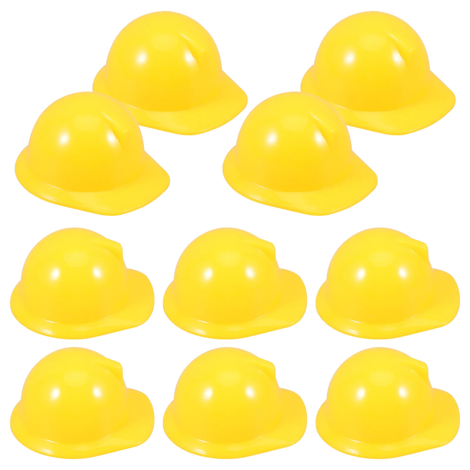 10 Pcs Mini Construction Hat Pet Accessories for Toys Girls Small Chickens Helmets Child