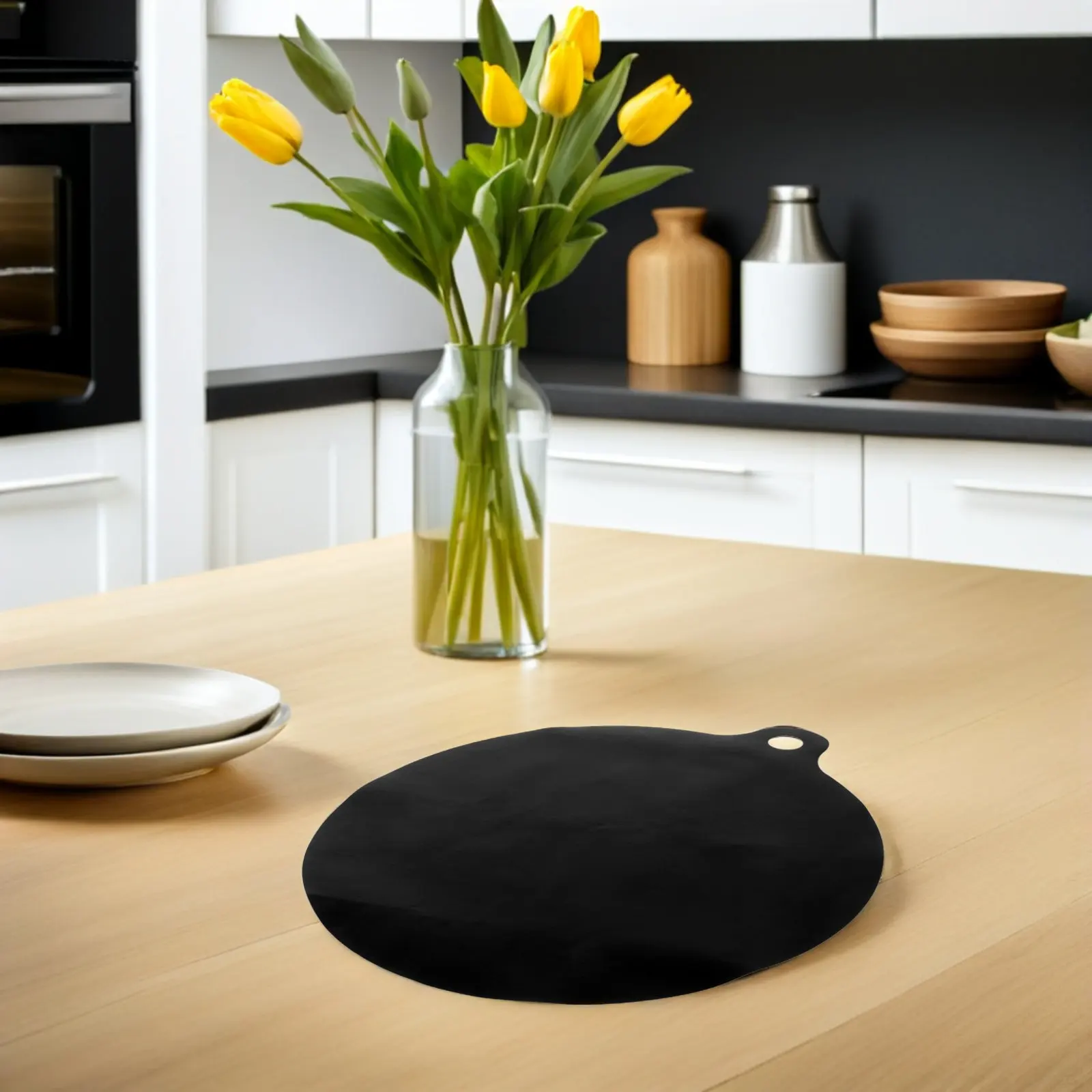4 Pcs Induction Hob Cooker Thermal Pad Pads for Cooktop Electric Mat Black Cooking Mats Stove