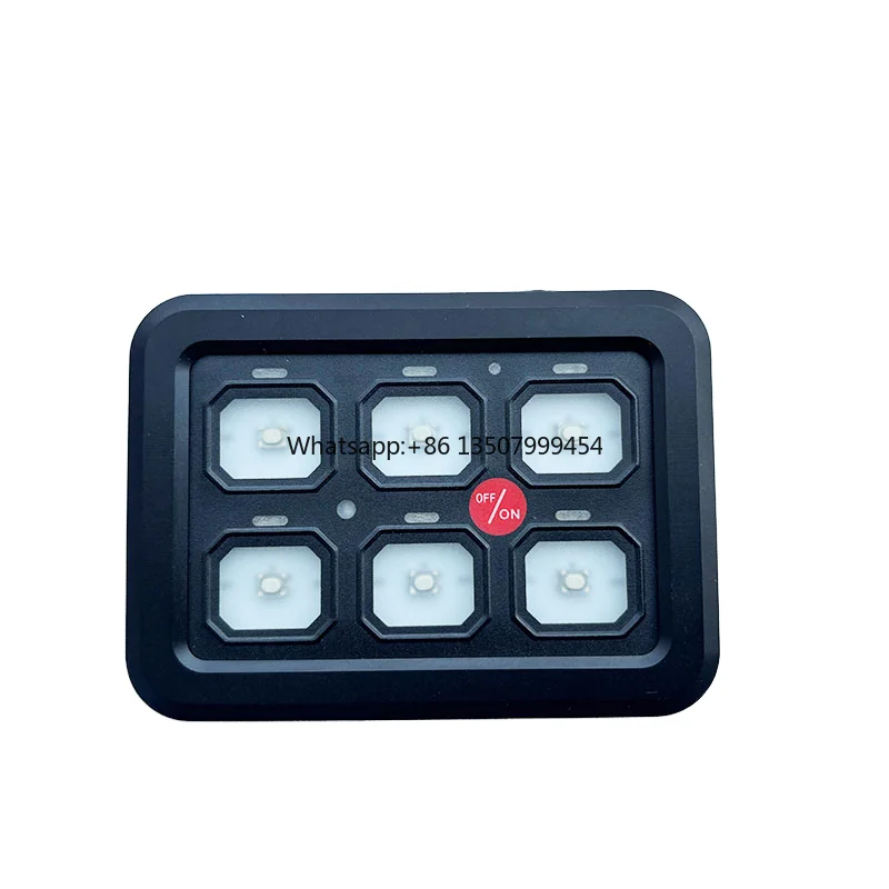 

6 Gang Auto Power Plus Automatic Dimmable Switch Panel IP67 Rated 30A 12V Circuit Control Box Relay System