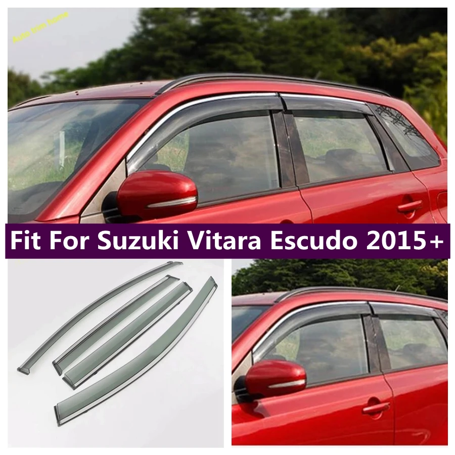 

Window Visors Awnings Wind Rain Deflector Visor Guard Protector Cover Trim For Suzuki Vitara Escudo 2015 - 2019 Car Accessories