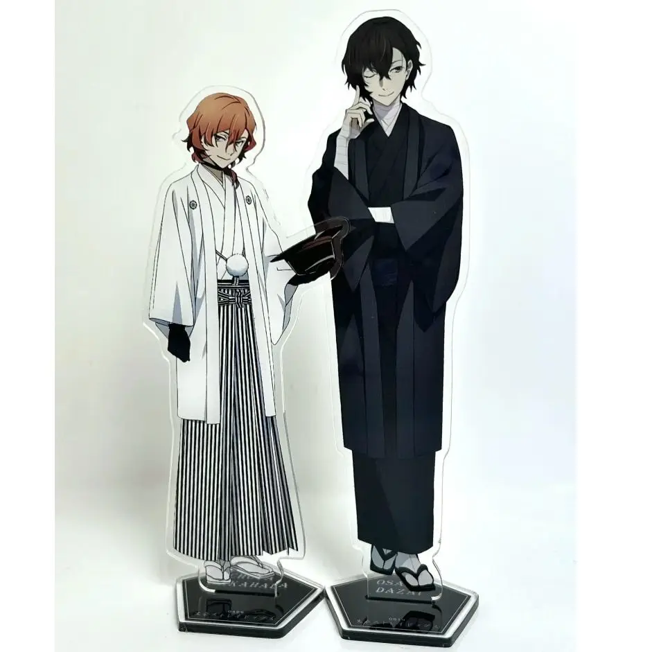 Bungo Stray Dogs Kimono Series Acrylic Stand Dazai Osamu Nakahara Chuuya Figure Display Anime Goods Collection Desk Decor Gift