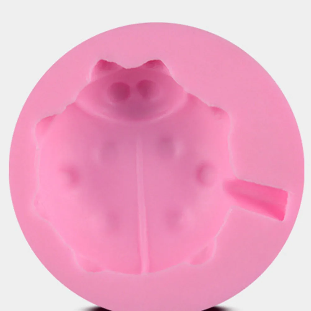

Silicone Ladybird Shape Chocolate Mold Cake Fondant Sugar Paste Craft Mould DIY Decoration Tool (Pink)