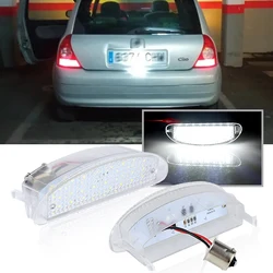 LED License Number Plate Light for Renault Clio Sport MK2 Clio II 1998 1999 2000 2001-2006 Twingo I (1993-2007) OEM# 7700410754