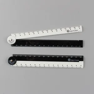 Bview Art 1pcs Folding ruler black and white simple ruler graphic folding ruler student learning supplies creative stationery