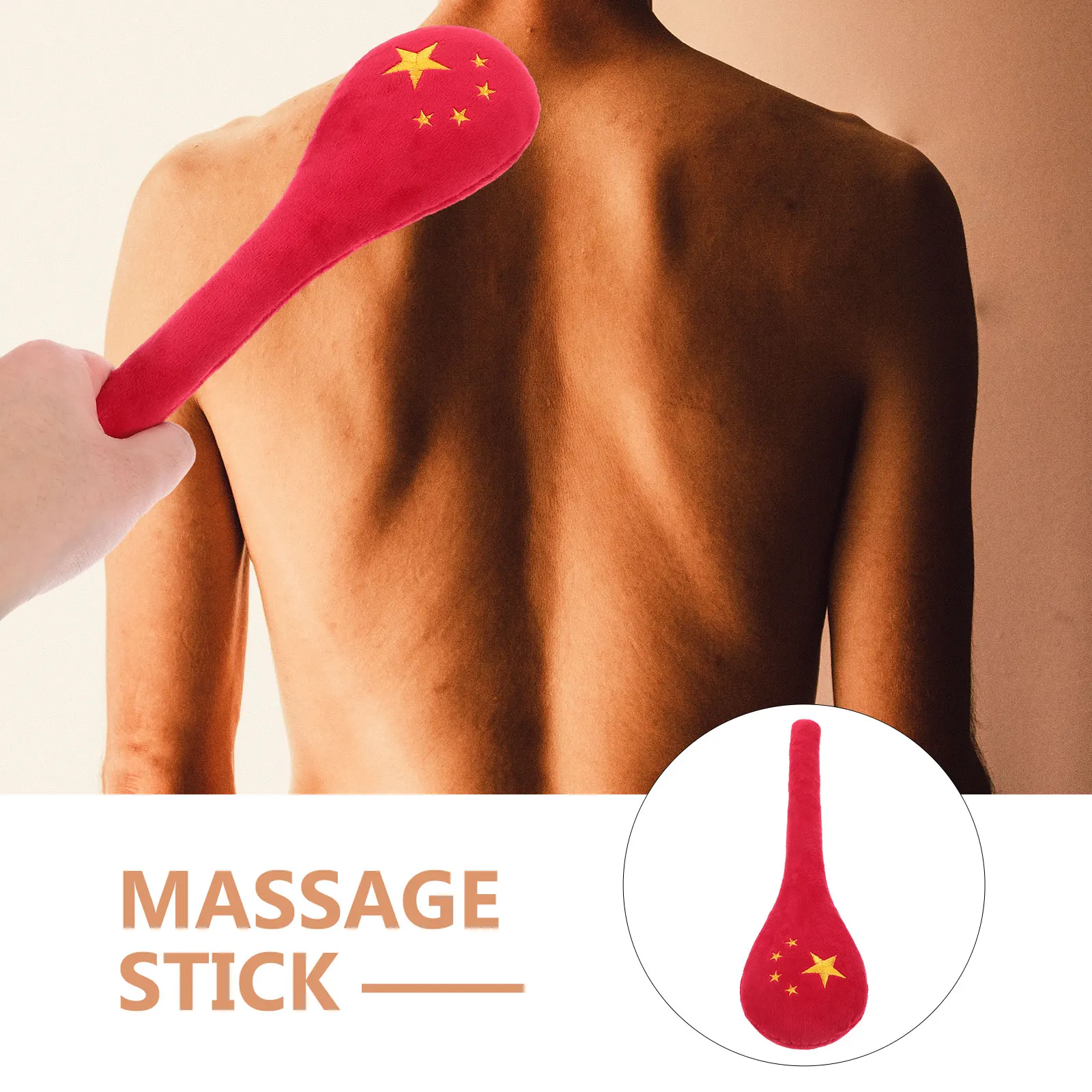 

Meridian Stick Massage Hammer Vibration Tool Flannel Body Massager Portable Back Muscle Stick Manual Neck Shoulder Leg