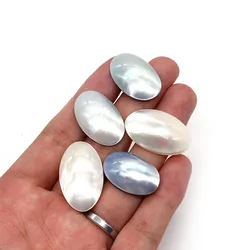 Natural Seawater Shell Oval Ring 20-35mm Making Ring Charm Ladies Boutique Elegant Jewelry DIY Necklace Earrings Accessories