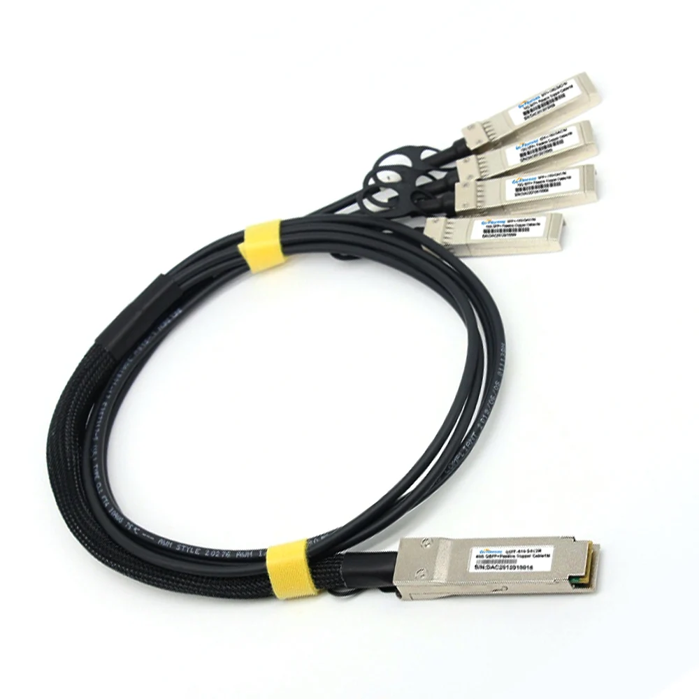 

40G QSFP to 4 * 10G SFP+DAC cable 1m 2m 3m passive copper cable compatible with Cisco, Huawei, Dell and other switches