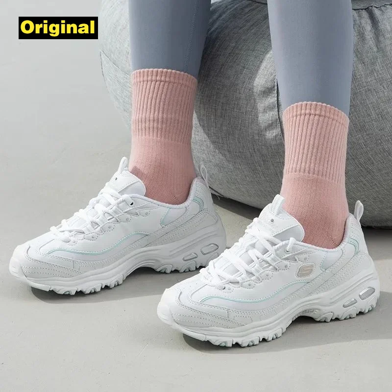 Skechers Women's sneakers Fashion Casual shoes Retro shock-absorbing Panda shoes