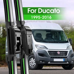 Lâminas de limpador de pára-brisa dianteiro para Fiat Ducato, Acessórios para pára-brisas, 1995-2016, 1998, 2006, 2008, 2012, 2013, 2014, 2015, 2 peças