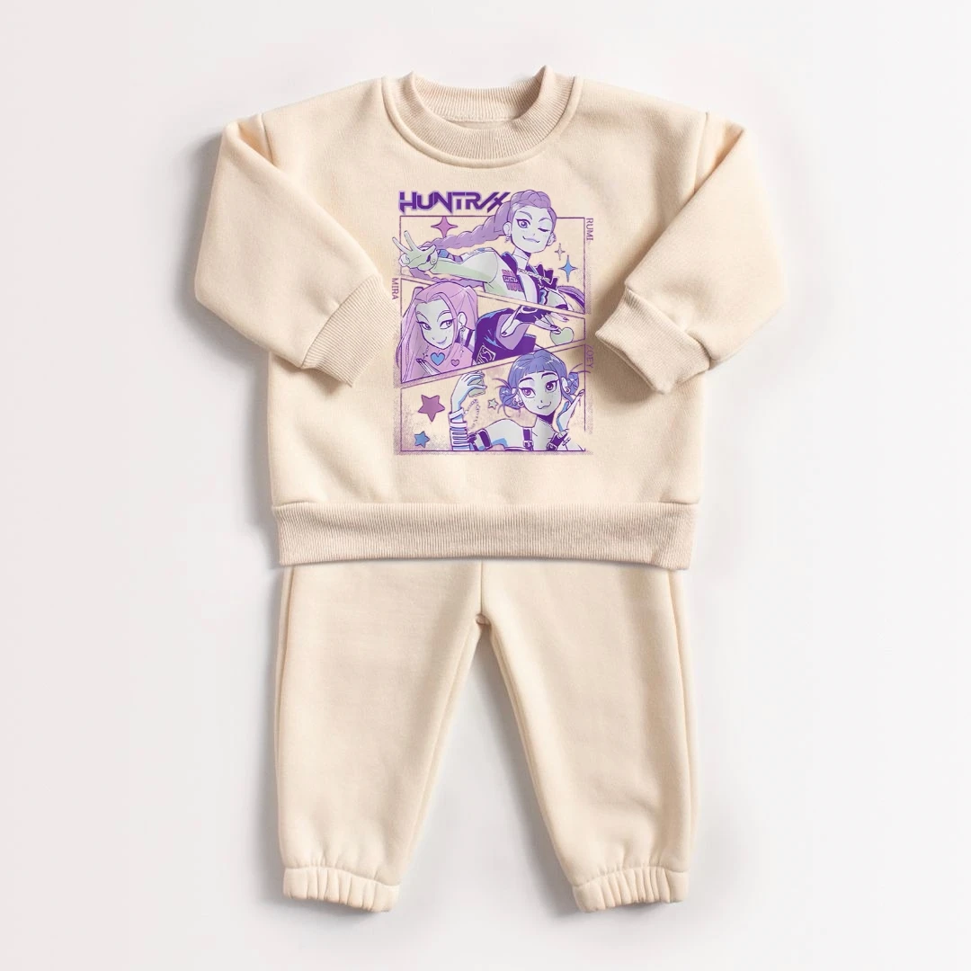 2025 شعبية الأطفال هنتركس الكرتون الزي متعدد تصميم البلوز والسراويل 2 قطعة مجموعة العصرية لباس غير رسمي للبنين بنات #3