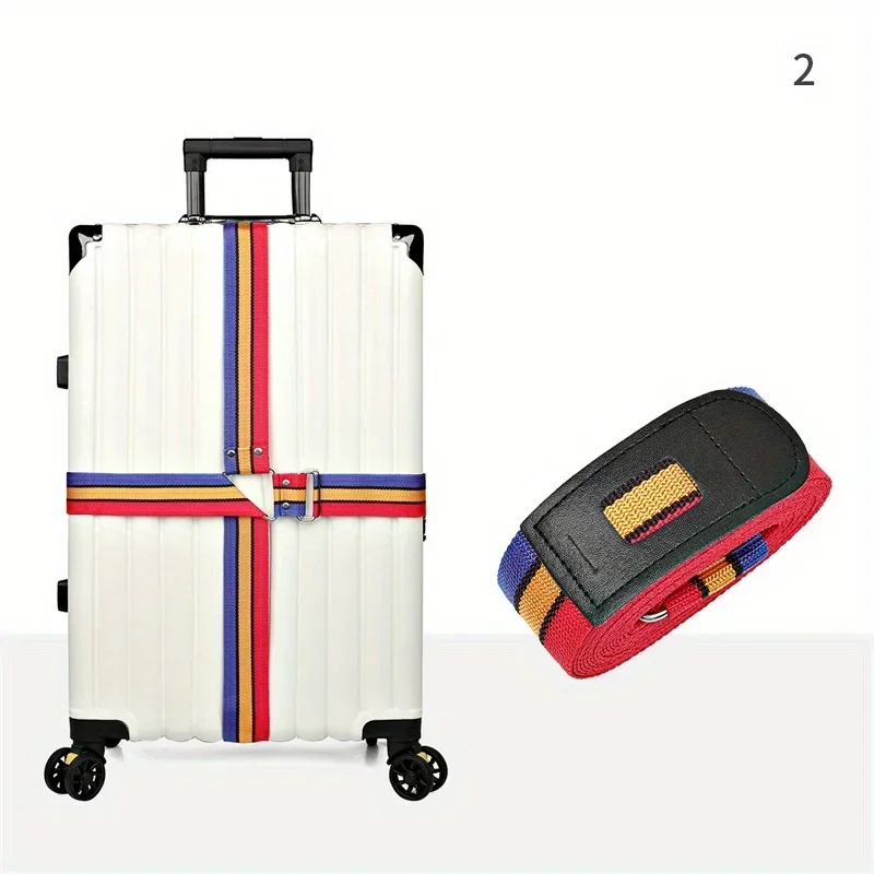 Adjustable Cross Travel Luggage Straps, Suitcase Packing Belt, Travel Accessories Protective Band for Travel Suitcase