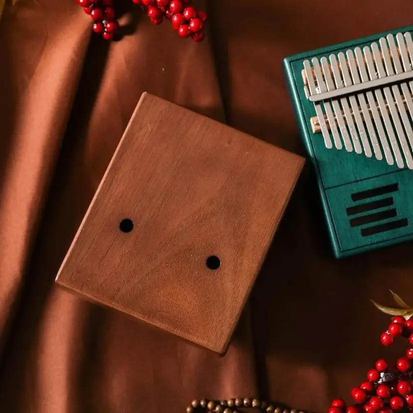 Retro Kalimba 17 Key Thumb Piano High Quality Wood Mahogany Acacia Wood Body Musical Instrument Kalimba Piano Creative Music Box