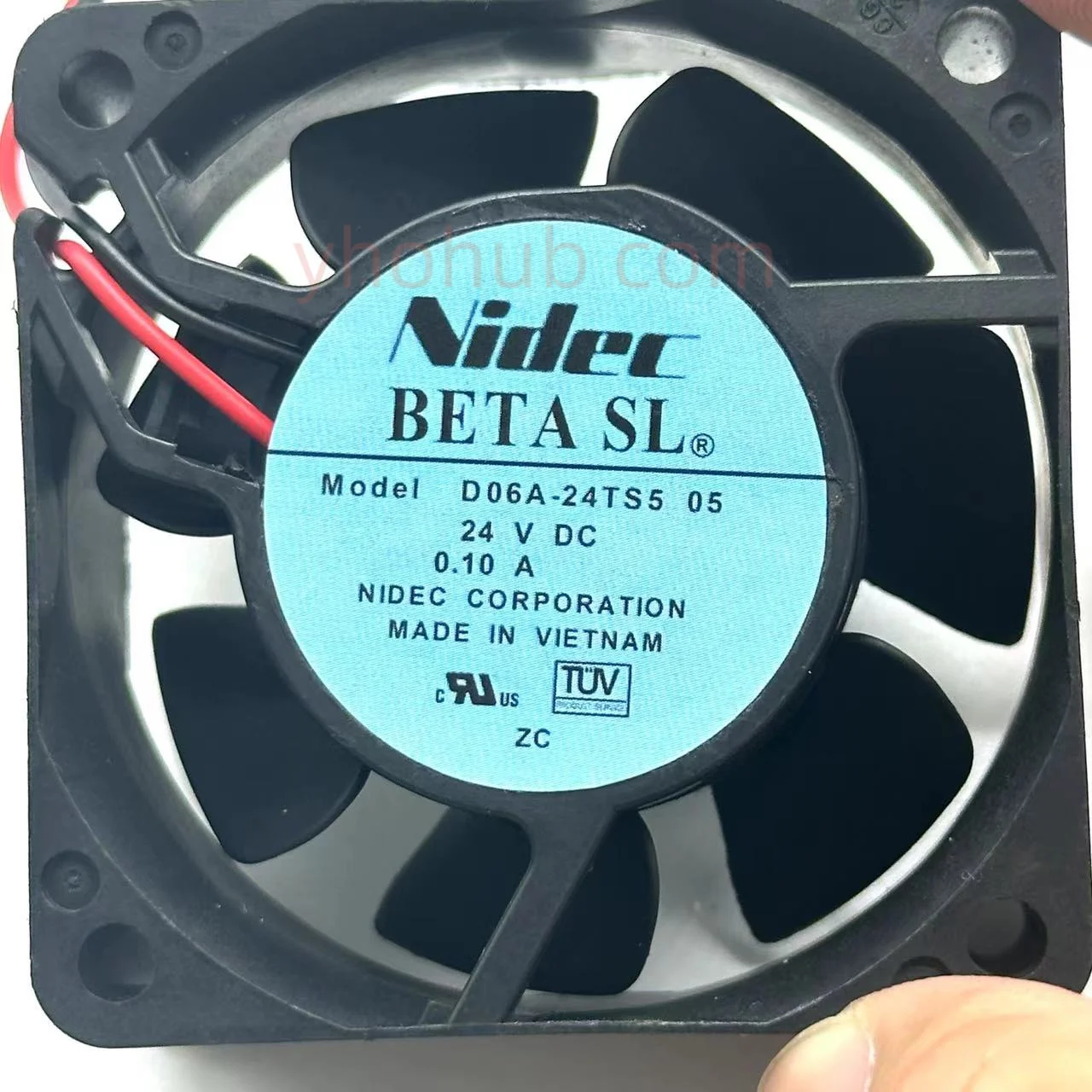 Nidec D06A-24TS5 05 DC 24V 0.10A 60x60x25mm 2-wire Server Cooling Fan