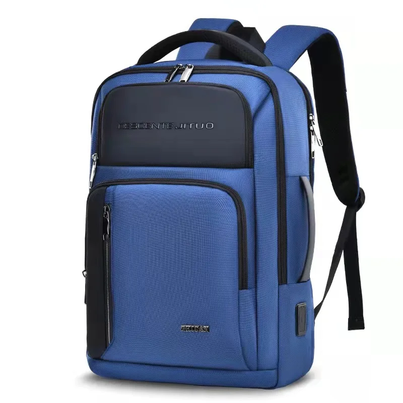 Sac à dos de luxe USB multifonctionnel pour hommes, sac pour ordinateur portable, sac à dos de voyage, sac à main pour étudiants, sac à livres, mode 2024