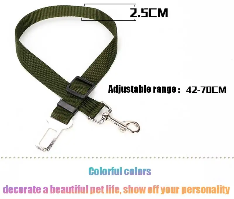 Verstellbarer Sicherheitsgurt für Haustiere (Katze/Hund) im Auto, Fahrzeug-Hundegurt mit Clip, Sicherheitsleine, Hundehalsband, Hundezubehör – Detail 6