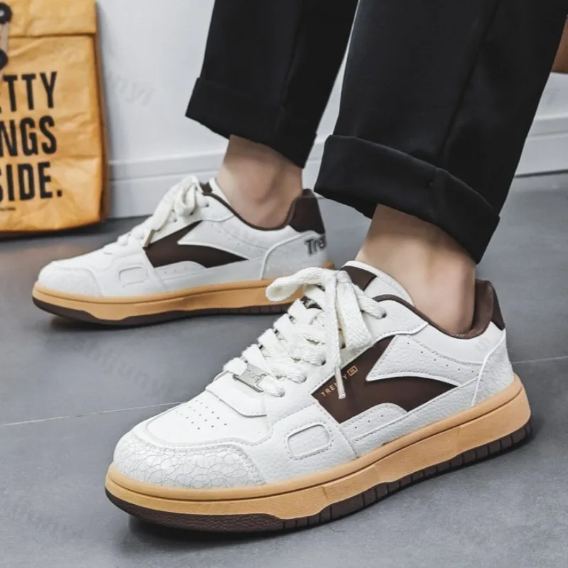 

Men's Retro Breathable Low Top Thick Soled Casual Shoes Autumn New Fashion Versatile Comfortable Non Slip Platform Sneakers