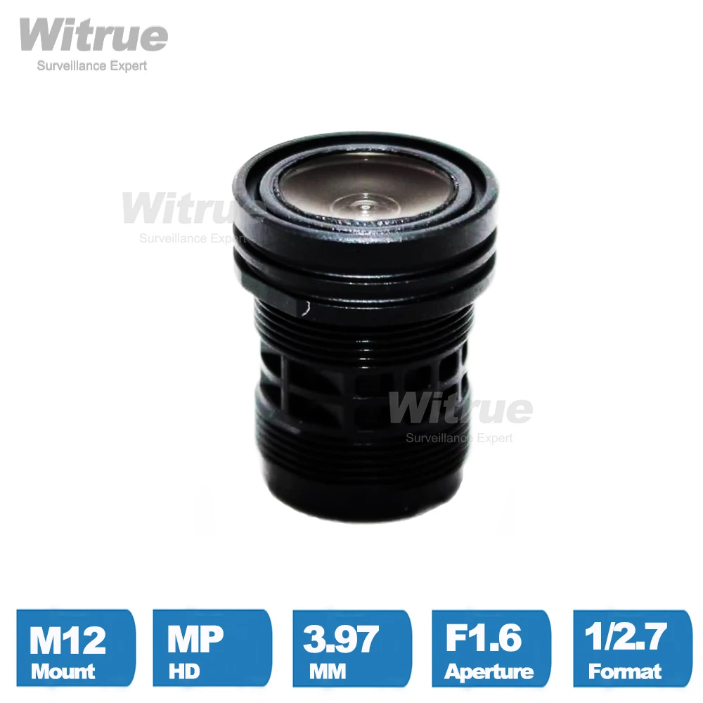HD CCTV Lens 3.97mm 720P 1 Megapixel M12 * P0.5 Mount F1.6 CCV LENS for Surveillance Security Camera Accessories